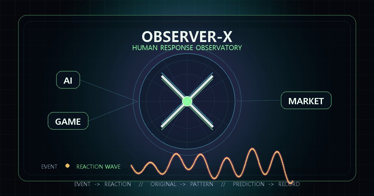 Observer-X 인간 반응 관측소 대표 이미지